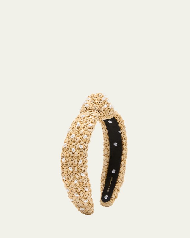 Pearly Slim Knotted Headband
